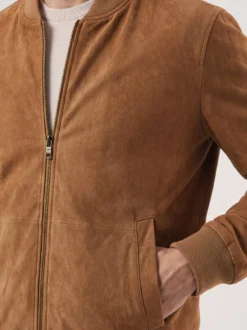 Blouson aus Ziegenvelours