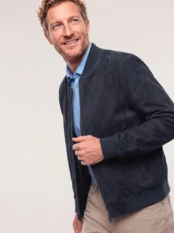 Blouson aus Ziegenvelours
