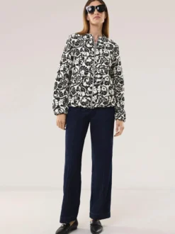 Blouson Blumenjacquard