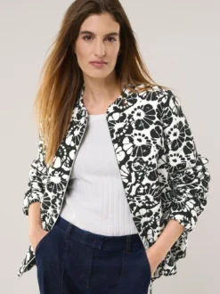 Blouson Blumenjacquard