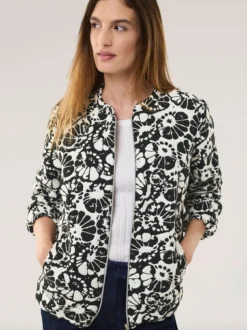Blouson Blumenjacquard