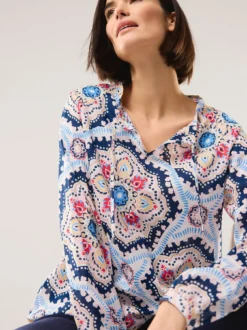 Bluse aus Baumwoll-Voile