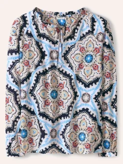 Bluse aus Baumwoll-Voile