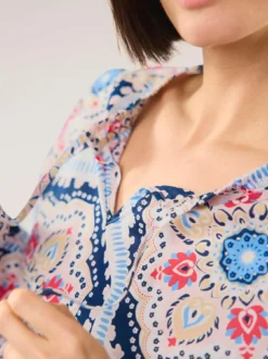 Bluse aus Baumwoll-Voile