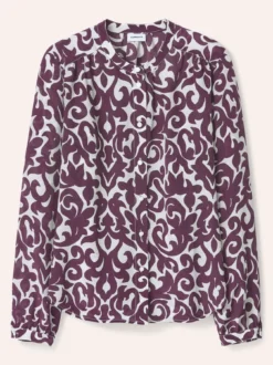 Bluse mit Seide