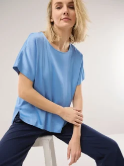 Blusenshirt aus Satin