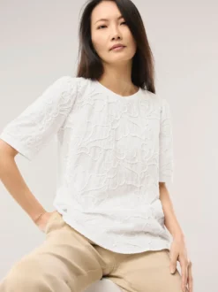Blusenshirt mit Stickerei