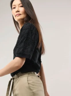 Blusenshirt mit Stickerei