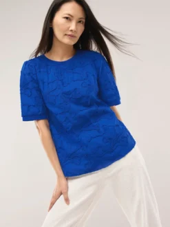 Blusenshirt mit Stickerei
