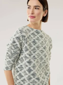 Boucle Sweatshirt Kaminkragen