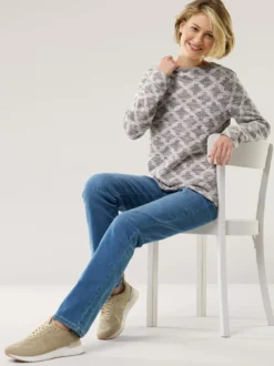Boucle Sweatshirt Kaminkragen