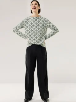 Boucle Sweatshirt Kaminkragen