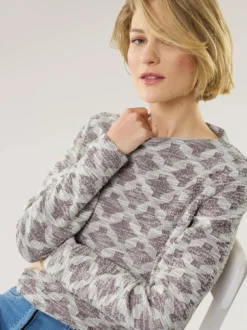 Boucle Sweatshirt Kaminkragen