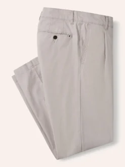 Bundfalten-Chino Feinstruktur