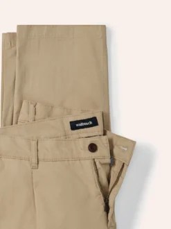Bundfalten-Chino Feinstruktur