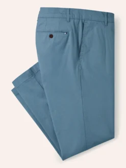 Bundfalten-Chino Feinstruktur