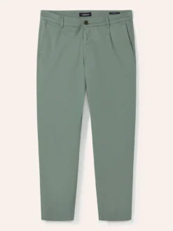 Bundfalten-Chino Feinstruktur