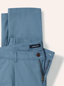 Bundfalten-Chino Feinstruktur
