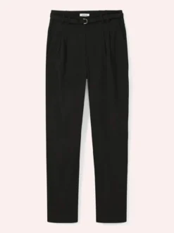 Bundfaltenhose aus Baumwollmix