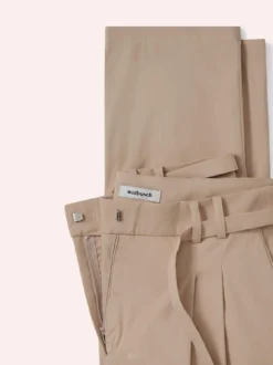 Bundfaltenhose aus Baumwollmix