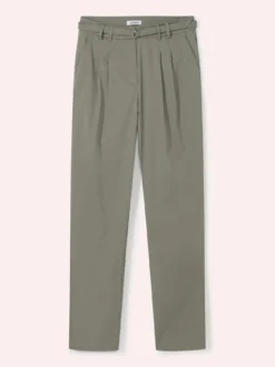 Bundfaltenhose aus Baumwollmix
