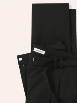 Bundfaltenhose aus Baumwollmix