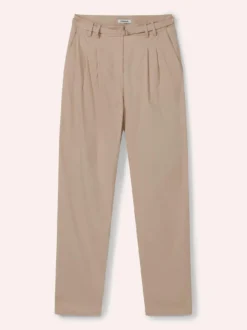 Bundfaltenhose aus Baumwollmix