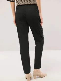 Bundfaltenhose aus Baumwollmix