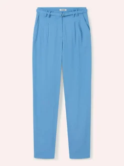 Bundfaltenhose aus Baumwollmix
