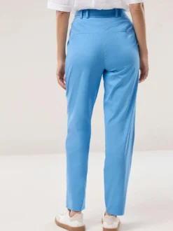 Bundfaltenhose aus Baumwollmix