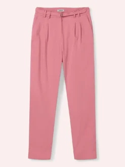 Bundfaltenhose aus Baumwollmix
