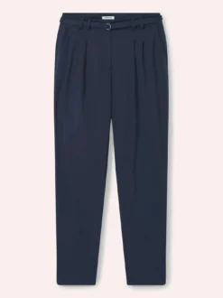 Bundfaltenhose aus Baumwollmix