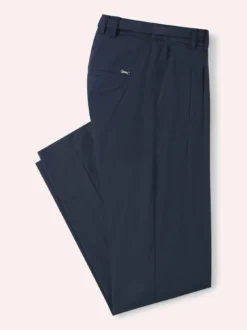 Bundfaltenhose aus Baumwollmix