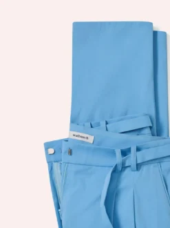 Bundfaltenhose aus Baumwollmix