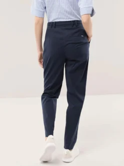 Bundfaltenhose aus Baumwollmix