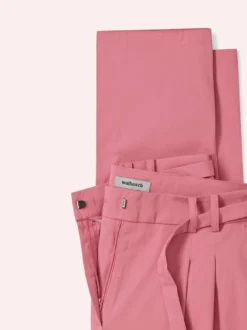 Bundfaltenhose aus Baumwollmix
