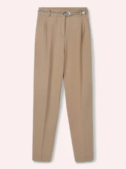 Bundfaltenhose aus Leinenmix