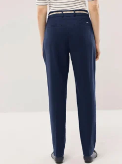 Bundfaltenhose aus Leinenmix