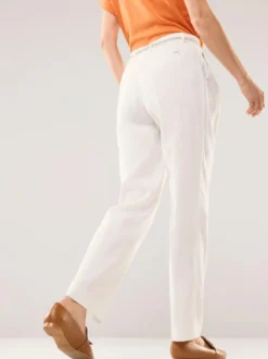 Bundfaltenhose aus Leinenmix