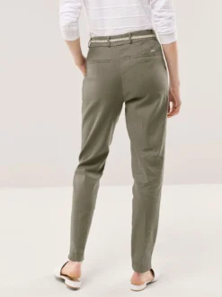 Bundfaltenhose aus Leinenmix