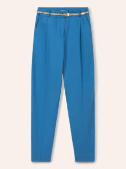 Bundfaltenhose aus Leinenmix