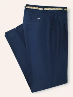 Bundfaltenhose aus Leinenmix