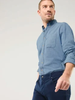 Chambray-Hemd