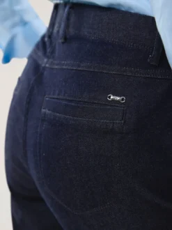 Chino Denim mit Saumumschlag