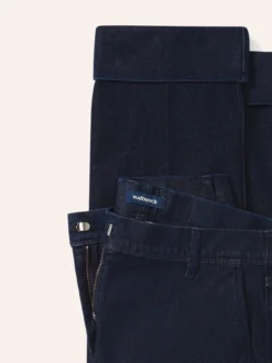 Chino Denim mit Saumumschlag
