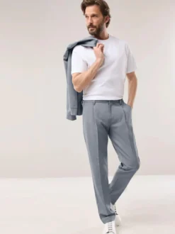 Chino mit Bundfalte