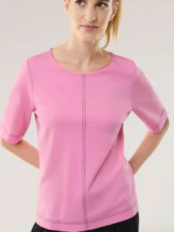 Edeljerseyshirt mit Zierstich
