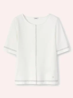 Edeljerseyshirt mit Zierstich