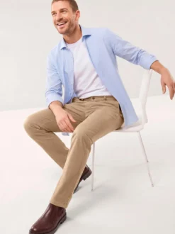 Elastische Chino aus Baumwolle