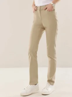 Extraglatt Baumwollhose Slim Fit